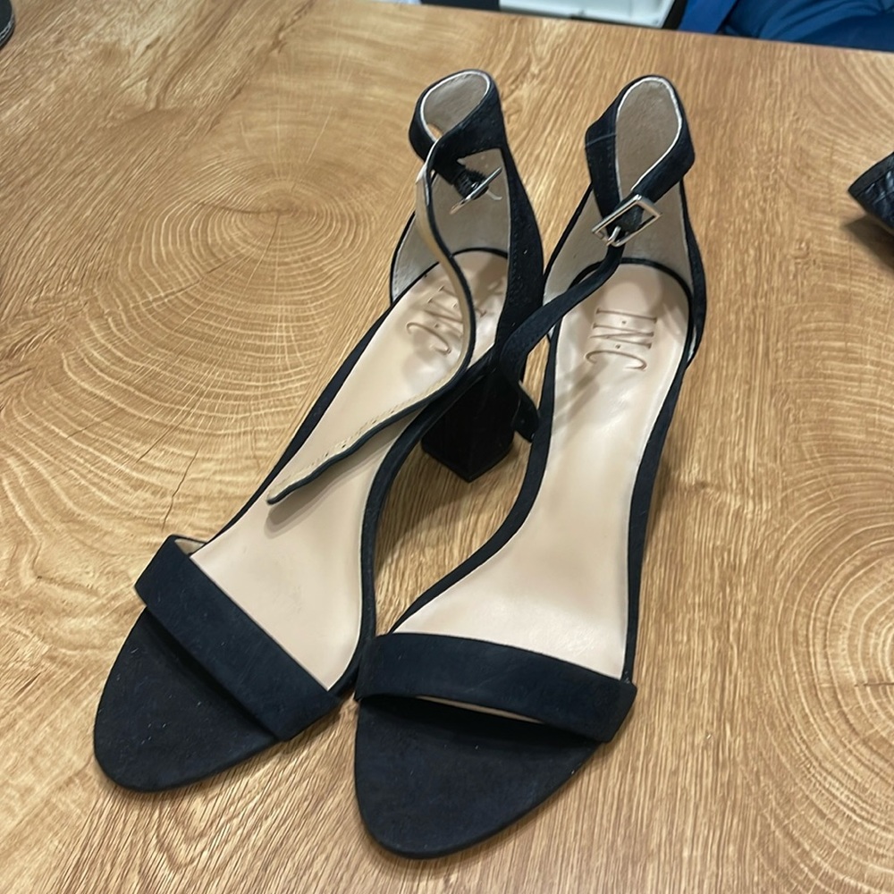 I.N.C. Black Comfy Block Heel